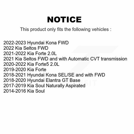 Tec Front Ceramic Disc Brake Pads For Kia Soul Hyundai Kona Forte Elantra GT Seltos Forte5 TEC-2094